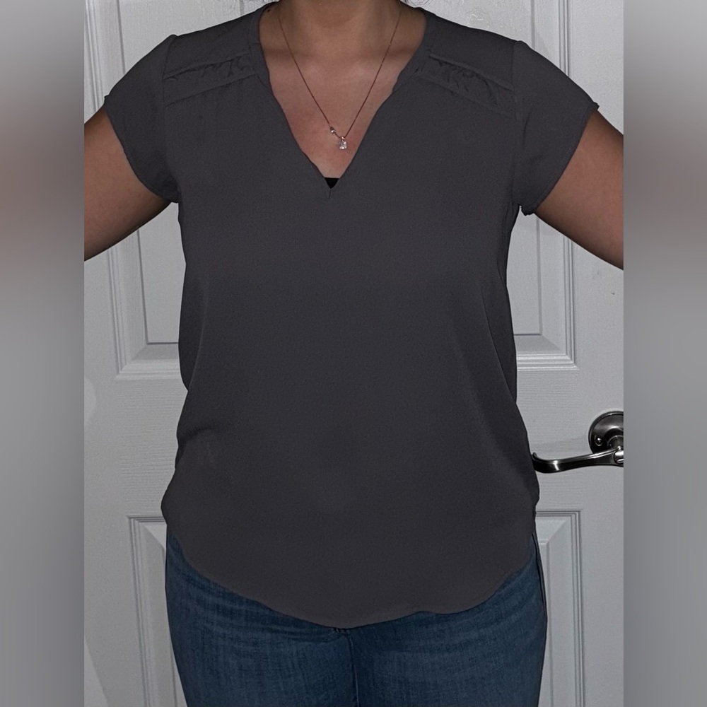 Gray blouse